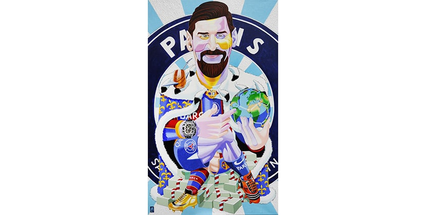 Messi, 146 X 89 cm